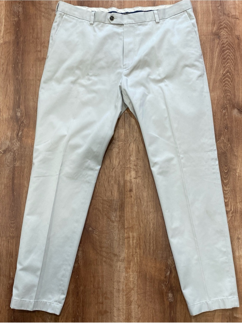 Brooks Brothers Advantage Chino Pants Mens 38x32 Tan Brown Milano Cotton Classic